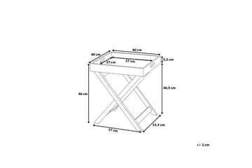Chester Sidobord 40 cm - Grå - Möbler - Bord & matgrupp - Avlastningsbord & sidobord - Lampbord & sidobord