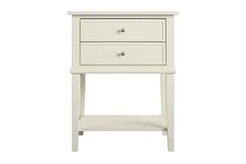 Franklin Sidobord 56 cm Vit - Dorel Home - Möbler - Bord & matgrupp - Avlastningsbord & sidobord - Lampbord & sidobord