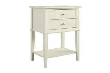 Franklin Sidobord 56 cm Vit - Dorel Home - Möbler - Bord & matgrupp - Avlastningsbord & sidobord - Lampbord & sidobord