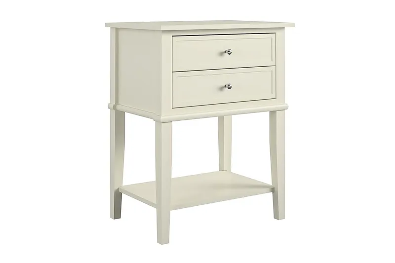 Franklin Sidobord 56 cm Vit - Dorel Home - Möbler - Bord & matgrupp - Avlastningsbord & sidobord - Lampbord & sidobord