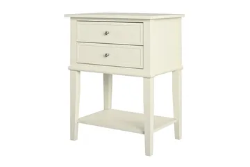 Franklin Sidobord 56 cm Vit - Dorel Home - Möbler - Bord & matgrupp - Avlastningsbord & sidobord - Lampbord & sidobord