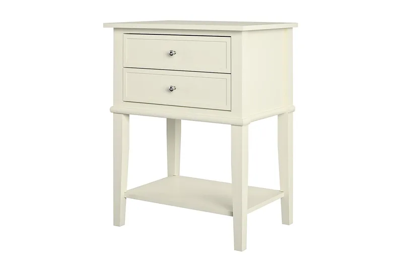 Franklin Sidobord 56 cm Vit - Dorel Home - Möbler - Bord & matgrupp - Avlastningsbord & sidobord - Lampbord & sidobord