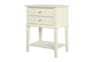 Franklin Sidobord 56 cm Vit - Dorel Home - Möbler - Bord & matgrupp - Avlastningsbord & sidobord - Lampbord & sidobord