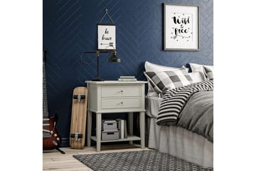 Franklin Sidobord 56 cm Vit - Dorel Home - Möbler - Bord & matgrupp - Avlastningsbord & sidobord - Lampbord & sidobord