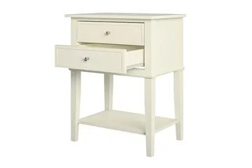 Franklin Sidobord 56 cm Vit - Dorel Home - Möbler - Bord & matgrupp - Avlastningsbord & sidobord - Lampbord & sidobord