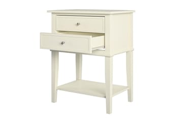 Franklin Sidobord 56 cm Vit - Dorel Home - Möbler - Bord & matgrupp - Avlastningsbord & sidobord - Lampbord & sidobord
