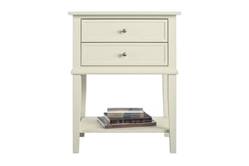 Franklin Sidobord 56 cm Vit - Dorel Home - Möbler - Bord & matgrupp - Avlastningsbord & sidobord - Lampbord & sidobord