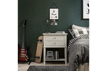 Franklin Sidobord 56 cm Vit - Dorel Home - Möbler - Bord & matgrupp - Avlastningsbord & sidobord - Lampbord & sidobord