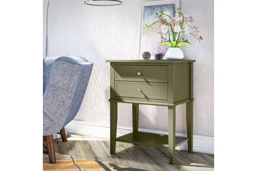 Franklin Sidobord 56x39 cm Olivgrön - Queer Eye - Möbler - Bord & matgrupp - Avlastningsbord & sidobord - Lampbord & sidobord