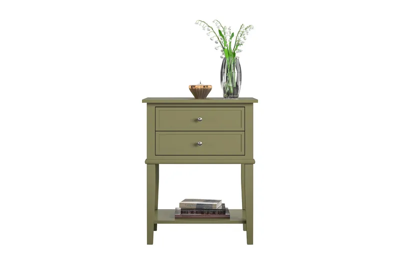 Franklin Sidobord 56x39 cm Olivgrön - Queer Eye - Möbler - Bord & matgrupp - Avlastningsbord & sidobord - Lampbord & sidobord