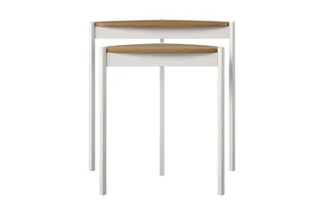 Genadi Sidobord - Vit - Möbler - Bord & matgrupp - Avlastningsbord & sidobord - Lampbord & sidobord