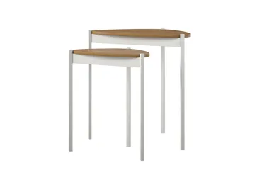 Genadi Sidobord - Vit - Möbler - Bord & matgrupp - Avlastningsbord & sidobord - Lampbord & sidobord