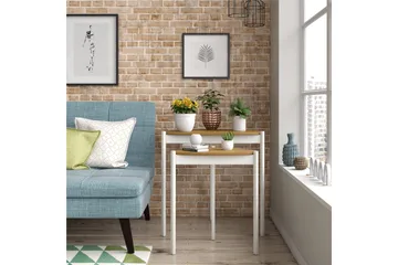 Genadi Sidobord - Vit - Möbler - Bord & matgrupp - Avlastningsbord & sidobord - Lampbord & sidobord