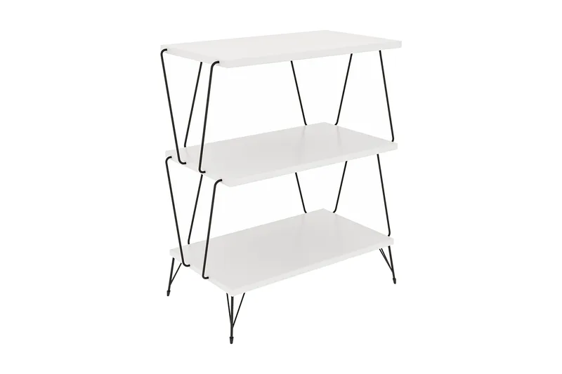 Igazz Sidobord 48 cm - Vit/Svart - Möbler - Bord & matgrupp - Avlastningsbord & sidobord - Lampbord & sidobord