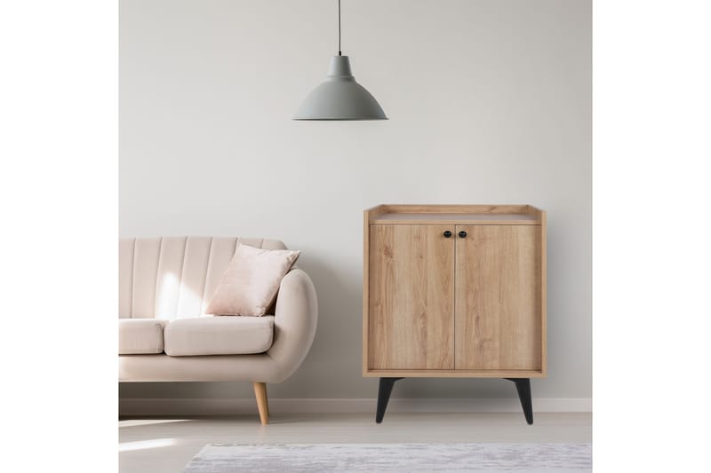 Kastelas Sidobord 70 cm - Natur/Svart - Möbler - Bord & matgrupp - Avlastningsbord & sidobord - Lampbord & sidobord