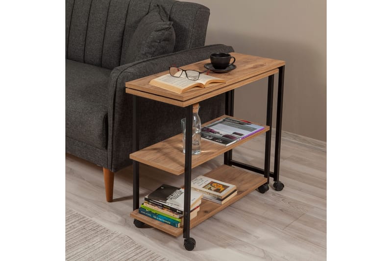 Lantenot Sidobord 76 cm - Natur/Svart - Möbler - Bord & matgrupp - Avlastningsbord & sidobord - Lampbord & sidobord