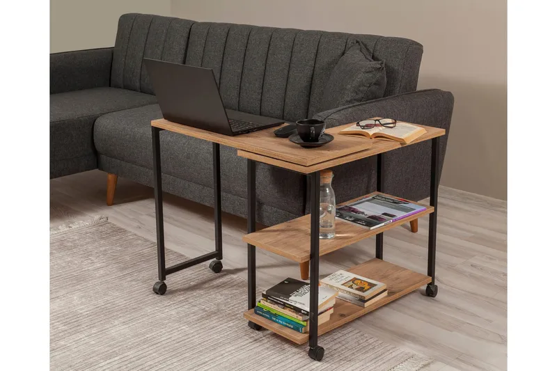 Lantenot Sidobord 76 cm - Natur/Svart - Möbler - Bord & matgrupp - Avlastningsbord & sidobord - Lampbord & sidobord