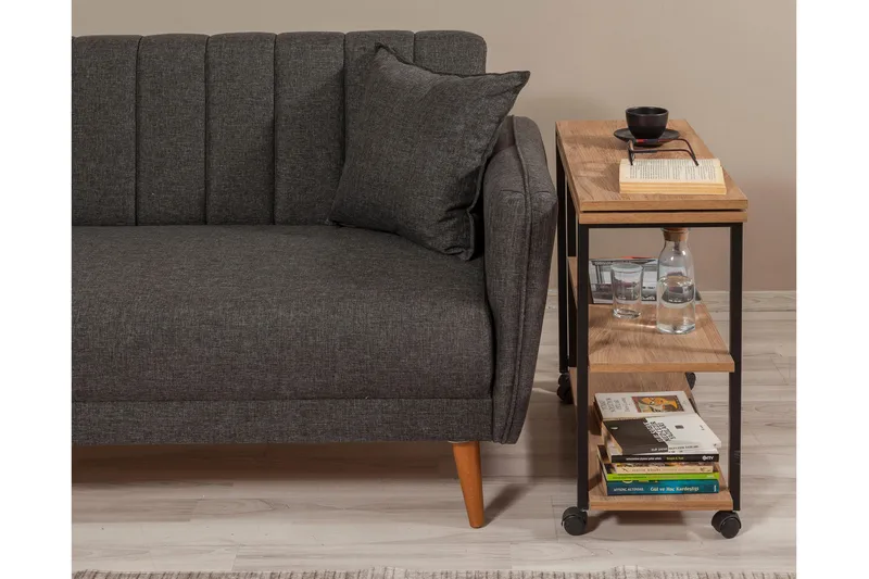 Lantenot Sidobord 76 cm - Natur/Svart - Möbler - Bord & matgrupp - Avlastningsbord & sidobord - Lampbord & sidobord