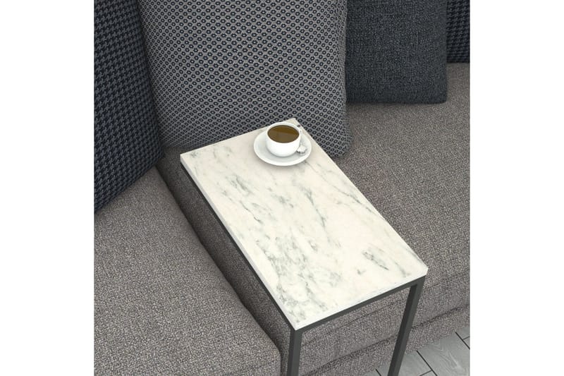 Maddeson Sidobord 46 cm - Svart/Vit - Möbler - Bord & matgrupp - Avlastningsbord & sidobord - Lampbord & sidobord