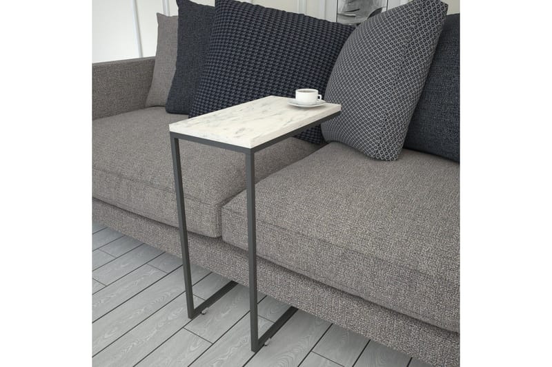 Maddeson Sidobord 46 cm - Svart/Vit - Möbler - Bord & matgrupp - Avlastningsbord & sidobord - Lampbord & sidobord