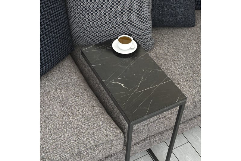 Maddeson Sidobord 46 cm - Svart/Vit - Möbler - Bord & matgrupp - Avlastningsbord & sidobord - Lampbord & sidobord