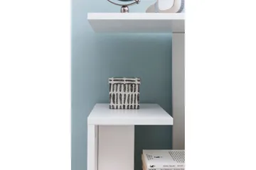 Melindy Sidobord 35 cm - Vit - Möbler - Bord & matgrupp - Avlastningsbord & sidobord - Lampbord & sidobord