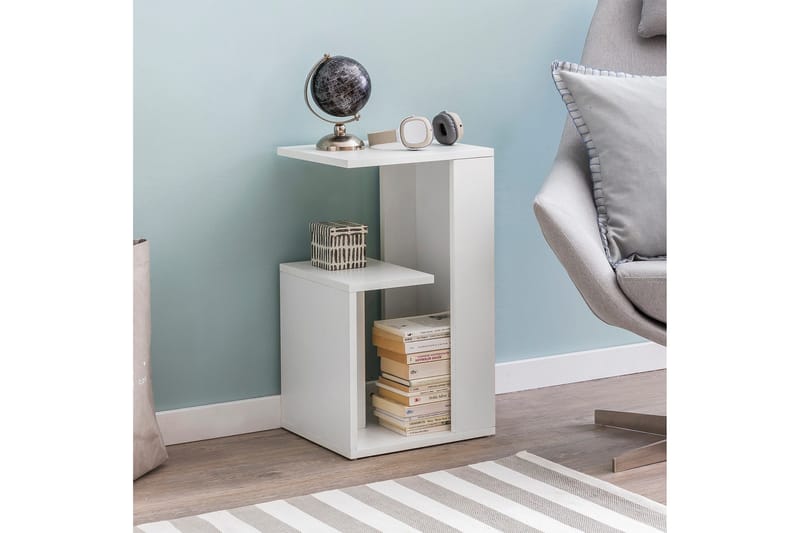 Melindy Sidobord 35 cm - Vit - Möbler - Bord & matgrupp - Avlastningsbord & sidobord - Lampbord & sidobord