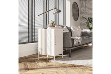 Mission District Sidobord 38x40 cm Vit - Dorel Home - Möbler - Bord & matgrupp - Avlastningsbord & sidobord - Lampbord & sidobord