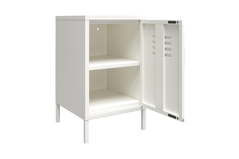 Mission District Sidobord 38x40 cm Vit - Dorel Home - Möbler - Bord & matgrupp - Avlastningsbord & sidobord - Lampbord & sidobord