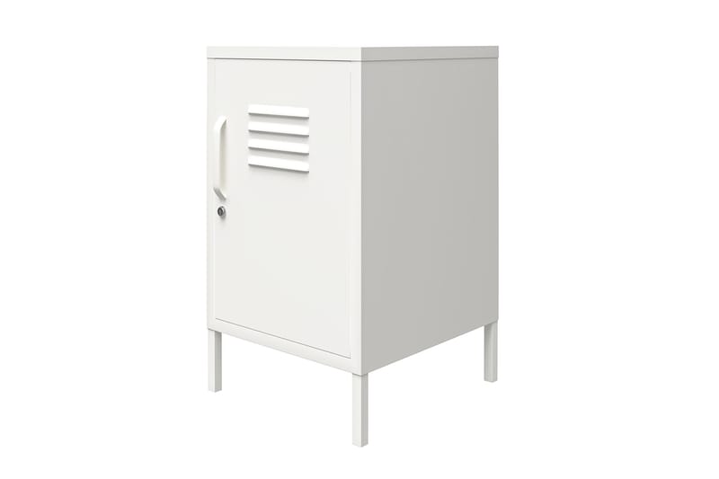 Mission District Sidobord 38x40 cm Vit - Dorel Home - Möbler - Bord & matgrupp - Avlastningsbord & sidobord - Lampbord & sidobord