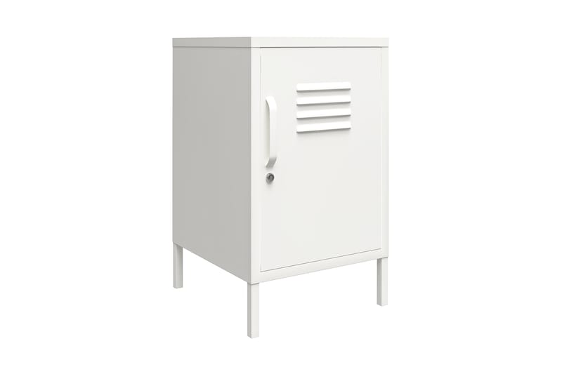 Mission District Sidobord 38x40 cm Vit - Dorel Home - Möbler - Bord & matgrupp - Avlastningsbord & sidobord - Lampbord & sidobord