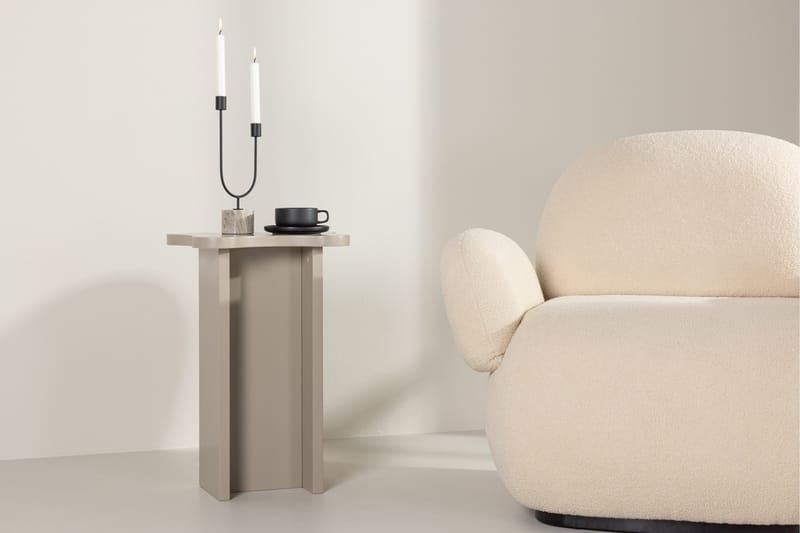 Molde Sidobord 42x30 cm - Beige - Möbler - Bord & matgrupp - Avlastningsbord & sidobord - Piedestal & blompiedestal