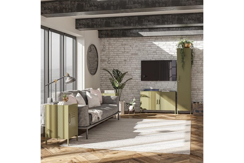 Moriah Sidobord 38x40 cm Olivgrön - Dorel Home - Möbler - Bord & matgrupp - Avlastningsbord & sidobord - Lampbord & sidobord