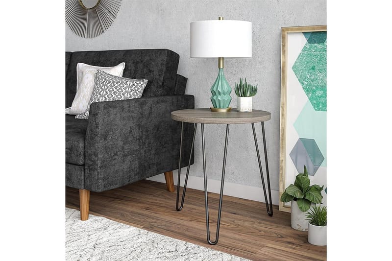 Owen Sidobord 50 cm Grå - Dorel Home - Möbler - Bord & matgrupp - Avlastningsbord & sidobord - Lampbord & sidobord