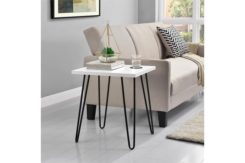 Owen Sidobord 50 cm Vit - Dorel Home - Möbler - Bord & matgrupp - Avlastningsbord & sidobord - Lampbord & sidobord
