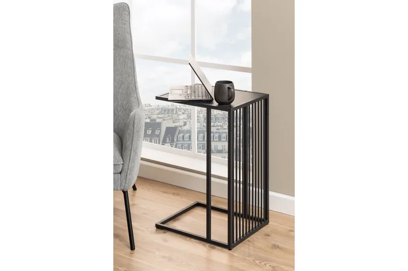 Saklani Sidobord 35x35 cm - Svart - Möbler - Bord & matgrupp - Avlastningsbord & sidobord - Lampbord & sidobord
