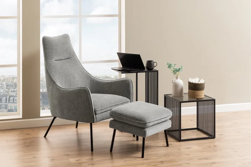 Saklani Sidobord 35x35 cm - Svart - Möbler - Bord & matgrupp - Avlastningsbord & sidobord - Lampbord & sidobord