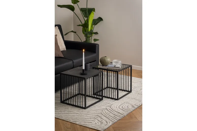 Saklani Sidobord 40x40 cm - Grå - Möbler - Bord & matgrupp - Avlastningsbord & sidobord - Lampbord & sidobord