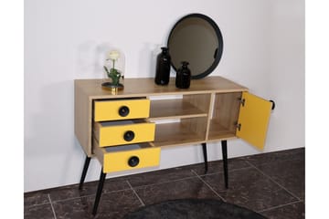 Sidobord 120 cm - Guld/Natur/Gul - Möbler - Bord & matgrupp - Avlastningsbord & sidobord - Lampbord & sidobord