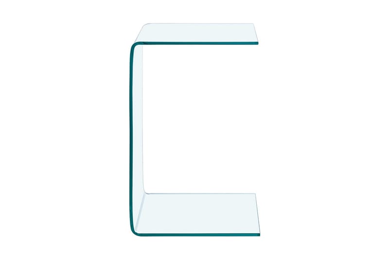 Sidobord 40x40x60 cm härdat glas - Transparent - Lampbord & sidobord - Brickbord & småbord