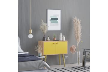 Sidobord 80 cm - Guld/Natur/Gul - Möbler - Bord & matgrupp - Avlastningsbord & sidobord - Lampbord & sidobord