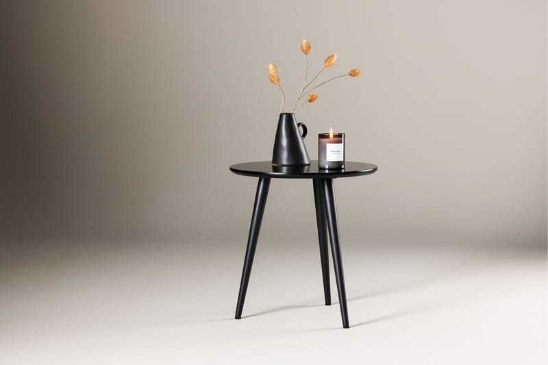 Sidobord Askim 50 cm Svart - Venture Home - Lampbord & sidobord - Brickbord & småbord