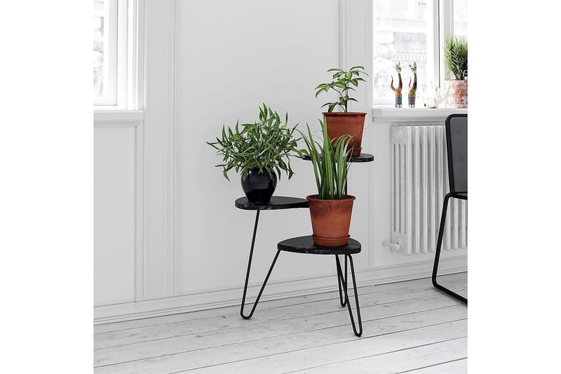 Sidobord Athena 55 cm Marmorlook/Svart - Novogratz - Möbler - Bord & matgrupp - Avlastningsbord & sidobord - Lampbord & sidobord