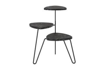 Sidobord Athena 55 cm Marmorlook/Svart - Novogratz - Möbler - Bord & matgrupp - Avlastningsbord & sidobord - Lampbord & sidobord