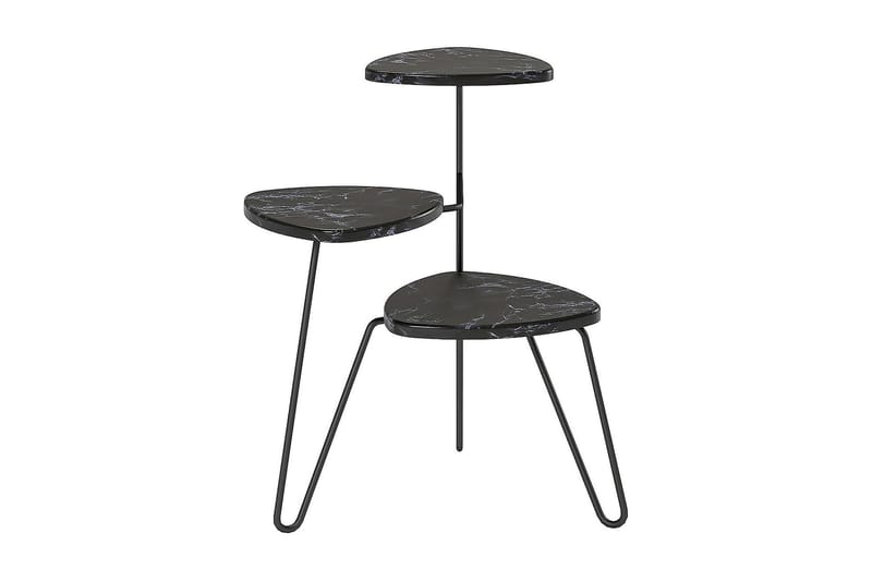 Sidobord Athena 55 cm Marmorlook/Svart - Novogratz - Möbler - Bord & matgrupp - Avlastningsbord & sidobord - Lampbord & sidobord