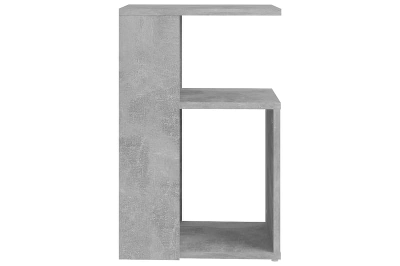 Sidobord betonggrå 36x30x56 cm spånskiva - Grå - Lampbord & sidobord - Brickbord & småbord