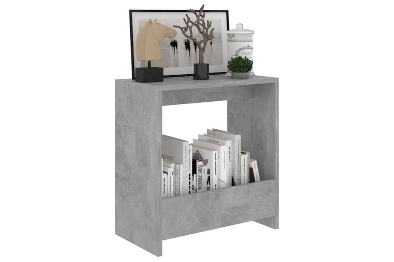Sidobord betonggrå 50x26x50 cm spånskiva - Grå - Lampbord & sidobord - Brickbord & småbord