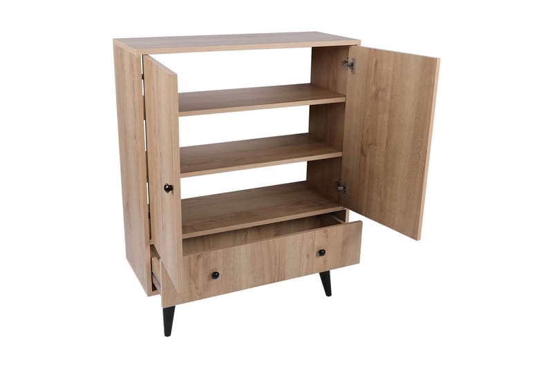 Sidobord Chaon 90 cm - Natur/Svart - Möbler - Bord & matgrupp - Avlastningsbord & sidobord - Lampbord & sidobord