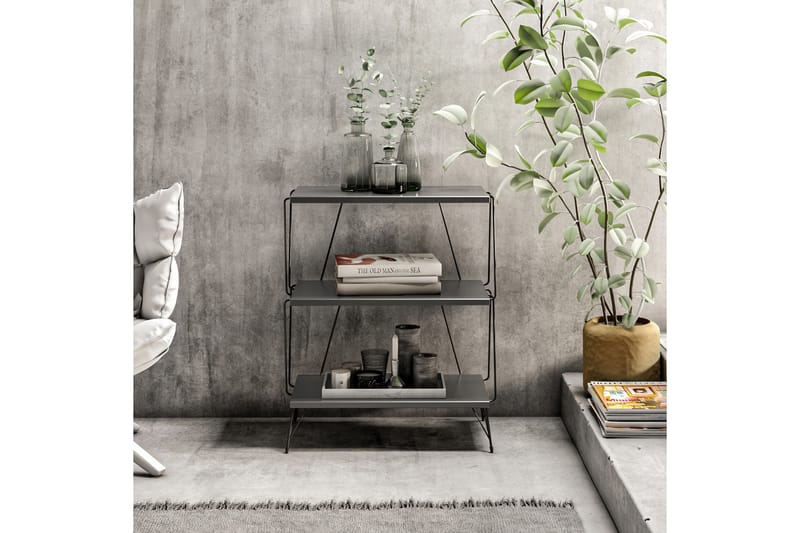 Sidobord Igazz 48 cm - Antracit/Svart - Möbler - Bord & matgrupp - Avlastningsbord & sidobord - Lampbord & sidobord