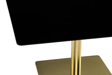 Sidobord Leros 75 cm - Glas/Svart/Mässing - Möbler - Bord & matgrupp - Avlastningsbord & sidobord - Lampbord & sidobord